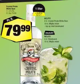 Calle Crystal Pirate White Rum tilbud