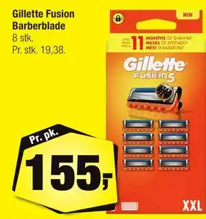 Calle Gillette Fusion Barberblade tilbud