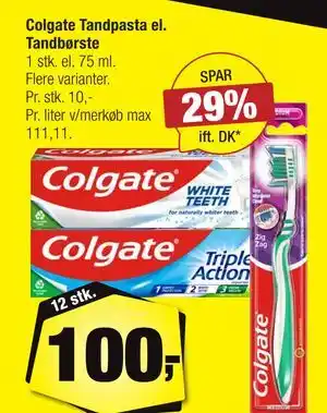 Calle Colgate Tandpasta el. Tandbørste tilbud
