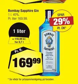 Calle Bombay Sapphire Gin tilbud