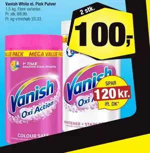 Calle Vanish White el. Pink Pulver tilbud