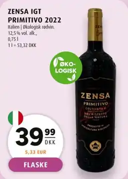 Scandinavian Park Zensa IGT Primitivo 2022 tilbud