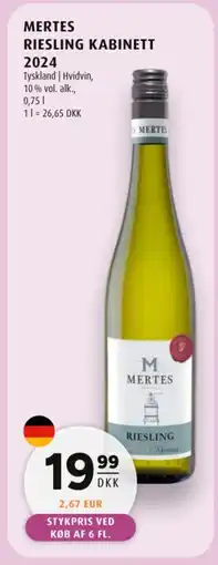 Scandinavian Park Mertes Riesling Kabinett 2024 tilbud