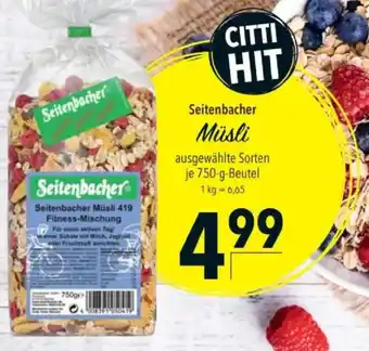Citti Seitenbacher Müsli tilbud