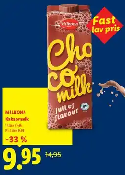Lidl Milbona Chocomilk tilbud