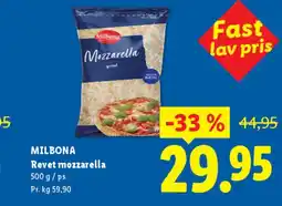 Lidl Revet mozzarella (500 g) tilbud