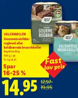 Lidl Gourmet solsikke-rugbrød eller koldhævede brunchboller tilbud
