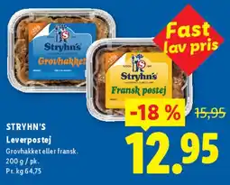 Lidl Strynh's Leverpostej (200 g) tilbud