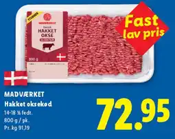 Lidl MADVÆRKET Hakket oksekød tilbud