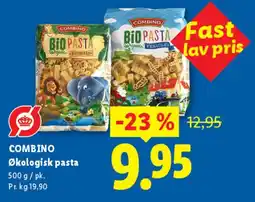 Lidl Økologisk pasta tilbud