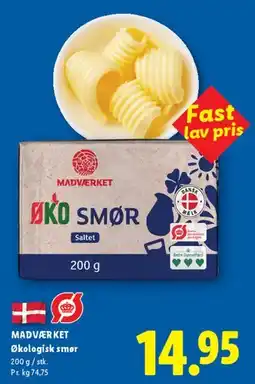 Lidl MADVÆRKET ØKO SMØR tilbud