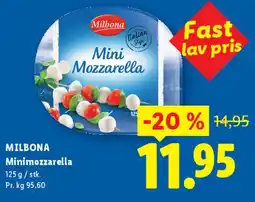 Lidl Minimozzarella tilbud