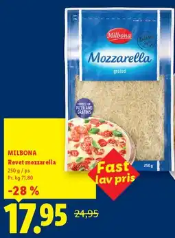 Lidl Revet mozzarella (250 g) tilbud