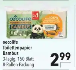 Citti Oecolife Toilettenpapier Bambus tilbud