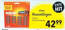 Citti Gillette Rasierklingen tilbud