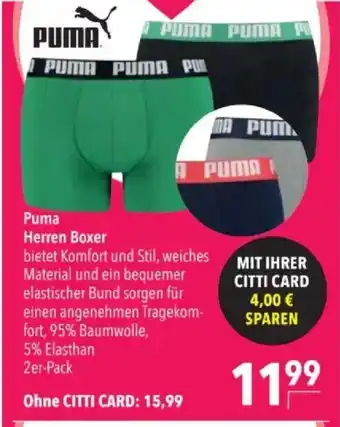 Citti Puma Herren Boxer tilbud