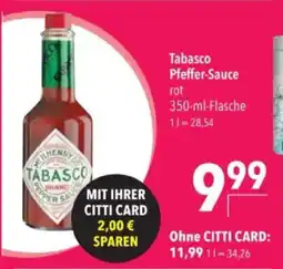 Citti Tabasco Pfeffer-Sauce tilbud