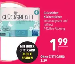 Citti Glücksblatt Küchentücher tilbud