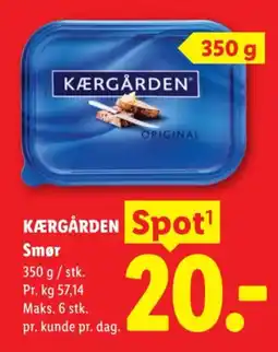 Lidl KÆRGÅRDEN Smør tilbud