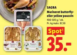 Lidl SAGRA Marineret butterfly- eller yellow poussin tilbud
