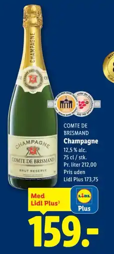 Lidl COMTE DE BRISMAND Champagne tilbud