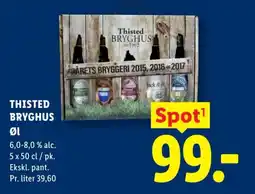 Lidl THISTED BRYGHUS Øl tilbud