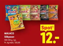 Lidl MALACO Slikposer tilbud