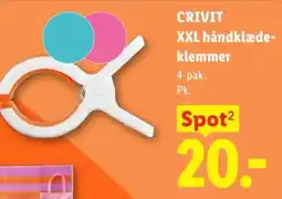 Lidl CRIVIT XXL håndklæde- klemmer tilbud
