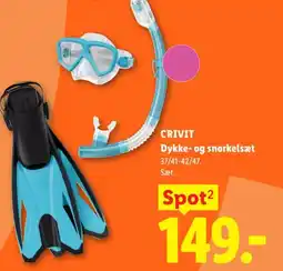 Lidl CRIVIT Dykke- og snorkelsæt tilbud