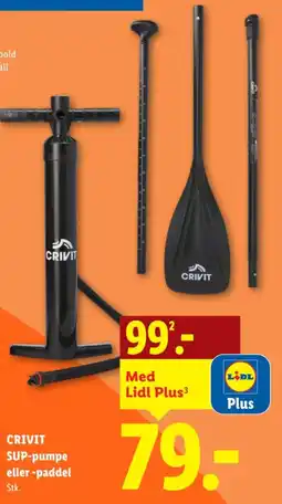 Lidl CRIVIT SUP-pumpe eller-paddel tilbud