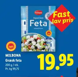 Lidl MILBONA Græsk feta tilbud