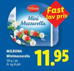 Lidl MILBONA Minimozzarella tilbud