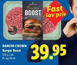 Lidl DANISH CROWN Burger Boost tilbud