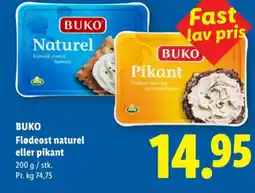 Lidl BUKO Flødeost naturel eller pikant tilbud
