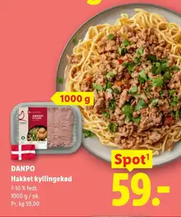 Lidl DANPO Hakket kyllingekød tilbud