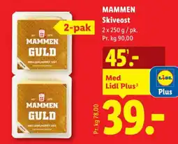 Lidl MAMMEN Skiveost tilbud