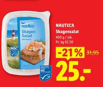 Lidl NAUTICA Skagensalat tilbud