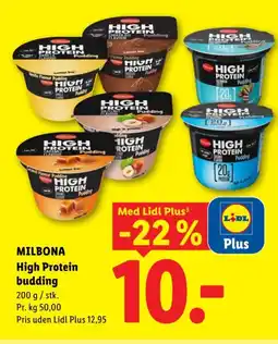 Lidl MILBONA High Protein budding tilbud