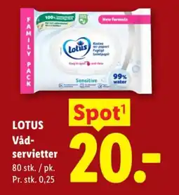 Lidl LOTUS Vådservietter tilbud