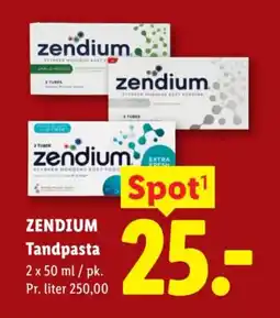 Lidl ZENDIUM Tandpasta tilbud