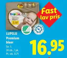 Lidl LUPILU Premium bleer tilbud