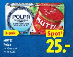 Lidl MUTTI Polpa tilbud