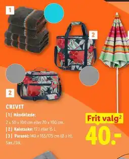 Lidl CRIVIT Håndklæde tilbud