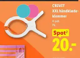Lidl CRIVIT XXL håndklædeklemmer tilbud