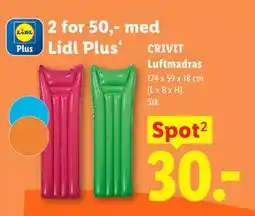 Lidl CRIVIT Luftmadras, App-pris tilbud
