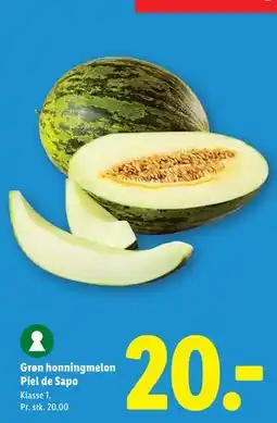 Lidl Grøn honningmelon Piel de Sapo tilbud