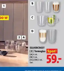 Lidl SILVERCREST Termoglas tilbud