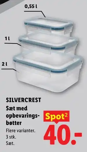 Lidl SILVERCREST Sæt med opbevaringsbøtter tilbud