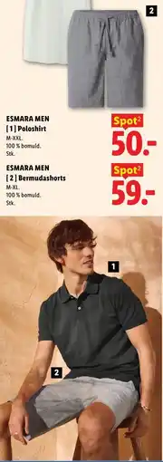 Lidl ESMARA MEN Bermudashorts tilbud