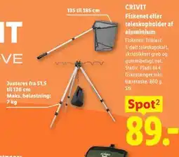 Lidl CRIVIT Fiskenet eller teleskopholder af aluminium tilbud